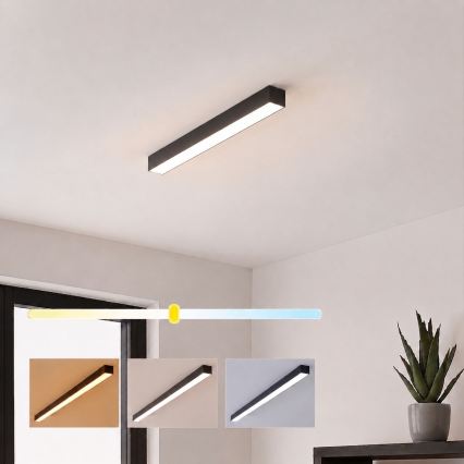 Brilagi - LED opbouwplafondlamp FULLDAY LED/10/15/20W/230V 2700/4000/6000K 60 cm zwart