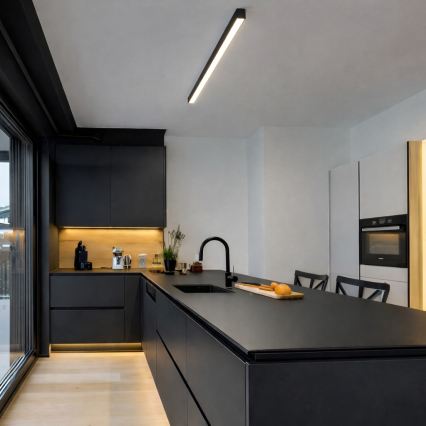 Brilagi - LED plafondlamp (opbouw) FULLDAY LED/20/30/40W/230V 2700/4000/6000K 120 cm zwart