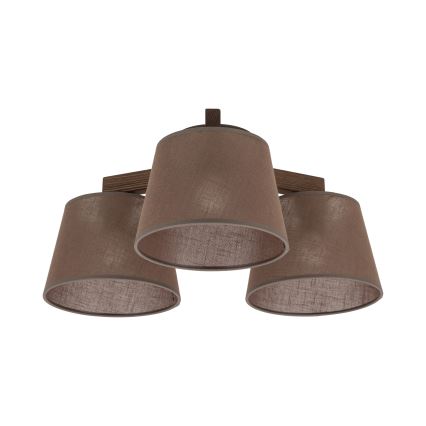 BRILAGI - LED Opbouwplafondlamp LATTE 3xE27/15W/230V grenen/bruin