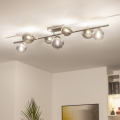 Brilagi - LED opbouwplafondlamp MILLA 7xG9/3W/230V zwart chroom/rookglas