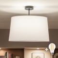 Brilagi - LED-opbouwplafonnière CERIA 1x E27/60W/230V, Ø 45 cm, zwart/wit