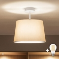 Brilagi - LED-opbouwplafonnière CERIA 1xE27/60W/230V Ø 30 cm wit/beige