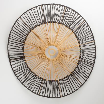 Brilagi - LED opbouwplafondlamp CERIA BOHO 1xE27/40W/230V Ø 50 cm zwart/bruin/eiken
