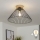 Brilagi - LED opbouwplafonnière CERIA WIRE 1xE27/40W/230V Ø 45 cm zwart/eiken