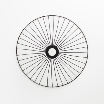 Brilagi - LED opbouwplafonnière CERIA WIRE 1xE27/40W/230V Ø 45 cm zwart/eiken