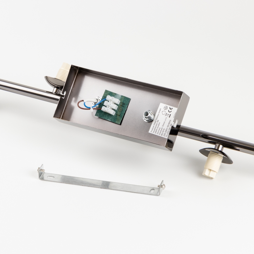 Brilagi - LED opbouwplafonnière MILLA 4xG9/3W/230V zwart chroom/rookglas