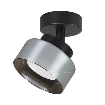 Brilagi - LED Opbouwspot AURA LUX 1xGX53/30W/230V Ø 13 cm zwart/gerookt glas