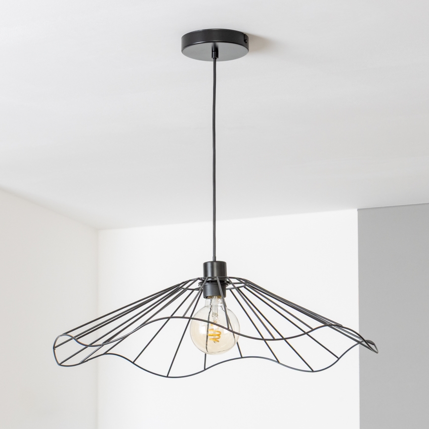 Brilagi - LED-pendellamp aan kabel CERIA WIRE 1xE27/40W/230V Ø 60 cm zwart