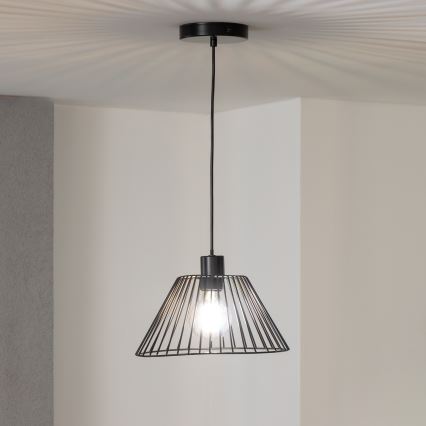 Brilagi - LED-pendellamp CERIA WIRE 1x E27/40W/230V Ø 30 cm zwart