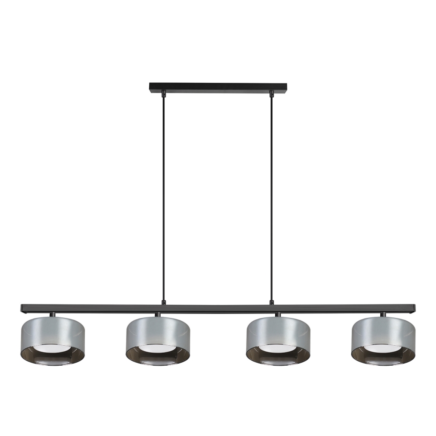Brilagi - LED Pendellamp met kabel AURA LUX 4xGX53/30W/230V zwart/rookglas