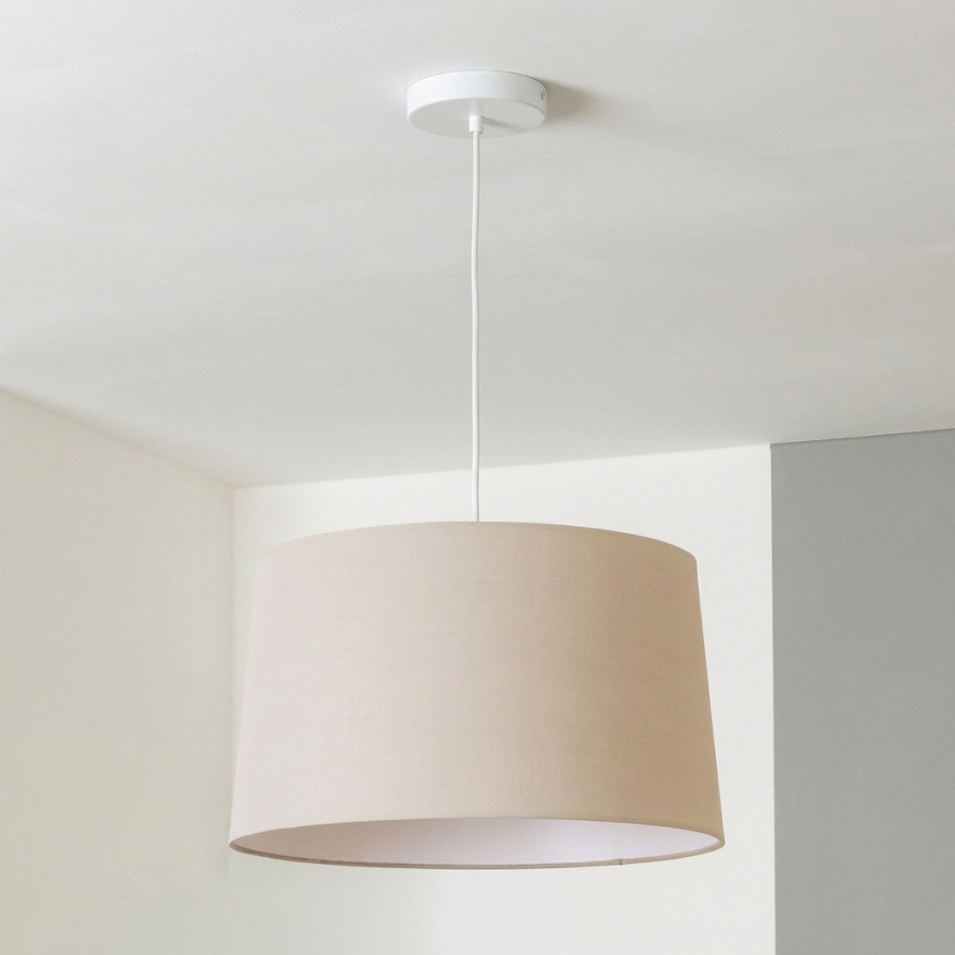 Brilagi - LED-pendellamp met kabel CERIA 1xE27/40W/230V Ø 45 cm beige