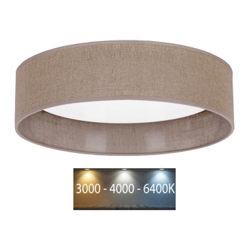 Brilagi - LED Plafond Lamp VELVET LED/24W/230V 3000/4000/6400K bruin