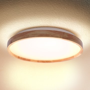 Brilagi - LED-plafondlamp ALSON LED/24W/230V Ø 29,5 cm eiken