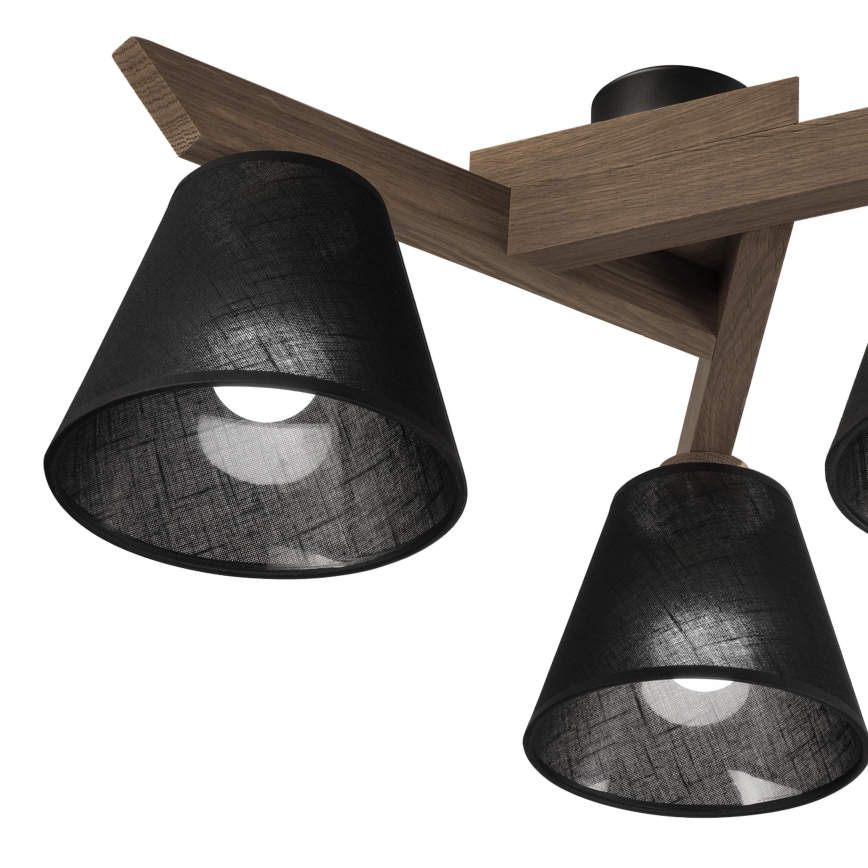 Brilagi - LED Opbouwlamp ANTHONY 3xE14/40W/230V eiken walnoot/zwart