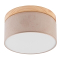 Brilagi - LED Plafondlamp BELLADONNA 1xE27/15W/230V beige/Dennenboom