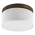 Brilagi - LED Plafondlamp BELLADONNA 1xE27/15W/230V diameter 30 cm wit/eiken