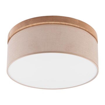 Brilagi - LED Plafondlamp BELLADONNA 2xE27/15W/230V beige/eiken