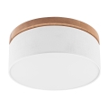 Brilagi - LED Plafondlamp BELLADONNA 2xE27/15W/230V diameter 40 cm wit/eiken