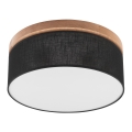 Brilagi - LED Plafondlamp BELLADONNA 2xE27/15W/230V zwart/eiken
