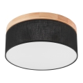 Brilagi - LED Plafondlamp BELLADONNA 2xE27/15W/230V zwart/Grenen