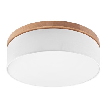 Brilagi - LED Plafondlamp BELLADONNA 3xE27/15W/230V wit/eiken
