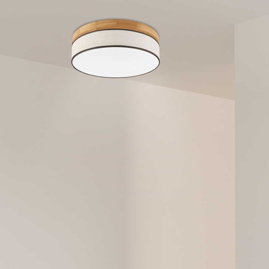 Brilagi - LED Plafondlamp BELLADONNA LED/36W/230V Ø 40 cm crème/eik