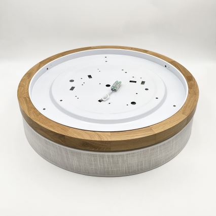 Brilagi - LED plafondlamp BELLADONNA LED/36W/230V Ø 50 cm wit/eiken