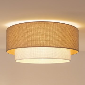 Brilagi - LED plafondlamp BOHO ECO 1xE27/10W/230V Ø 40 cm beige/crème