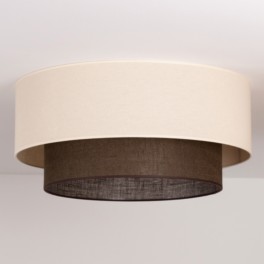 Brilagi - LED plafondlamp BOHO STYLE 3xE27/15W/230V Ø 60 cm crème/bruin