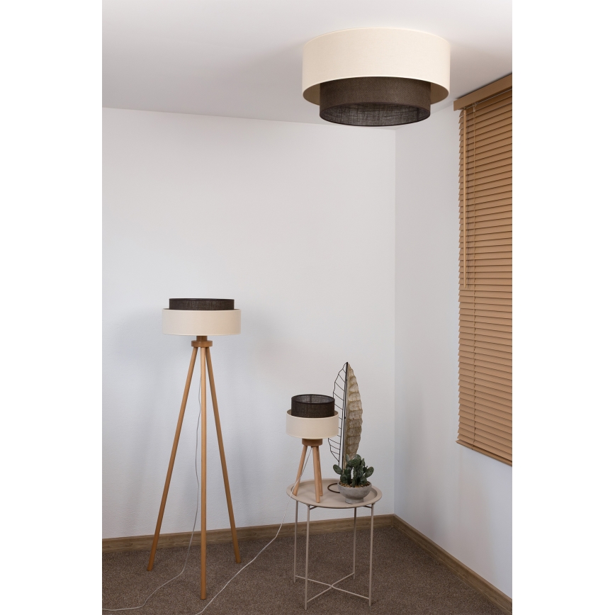 Brilagi - LED plafondlamp BOHO STYLE 3xE27/15W/230V Ø 60 cm crème/bruin