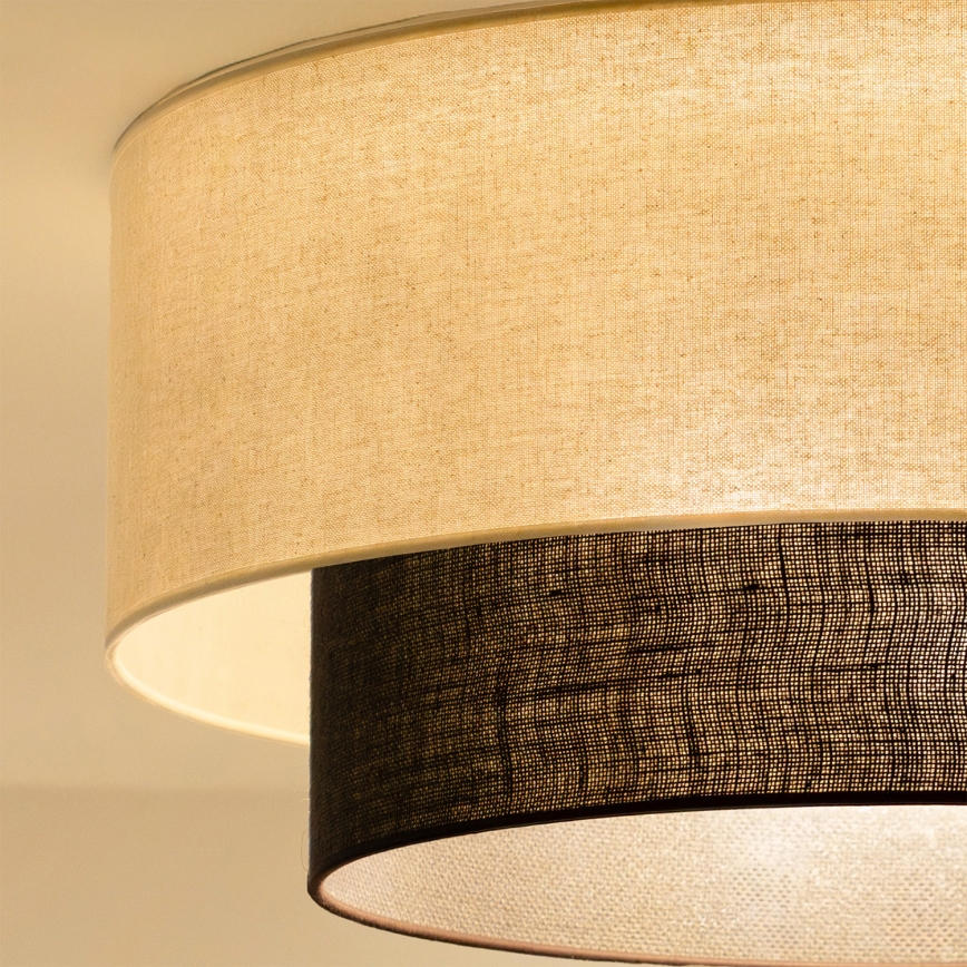 Brilagi - LED plafondlamp BOHO STYLE 3xE27/15W/230V Ø 60 cm crème/bruin