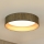 Brilagi - LED Plafondlamp BOSTON ROLLER LED/24W/230V diameter 45 cm stro bruin/goud