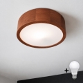 BRILAGI - LED plafondlamp CARVALHO 1xE27/15W/230V eik/kers Ø 27 cm