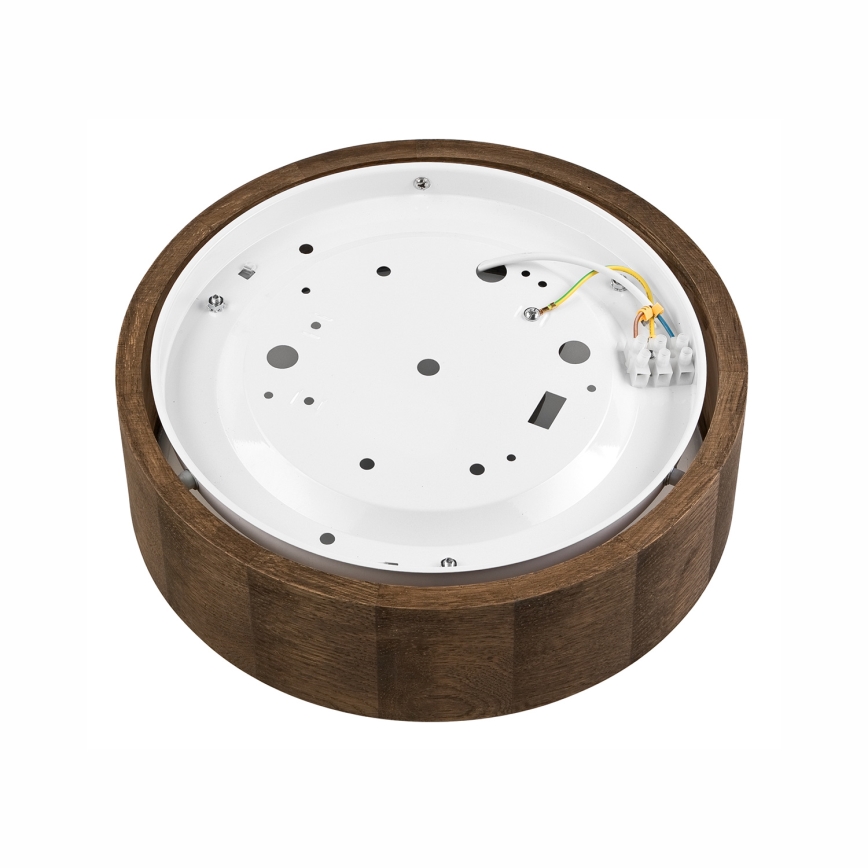 Brilagi - LED plafondlamp CARVALHO 1xE27/15W/230V eiken notenhout Ø 27 cm
