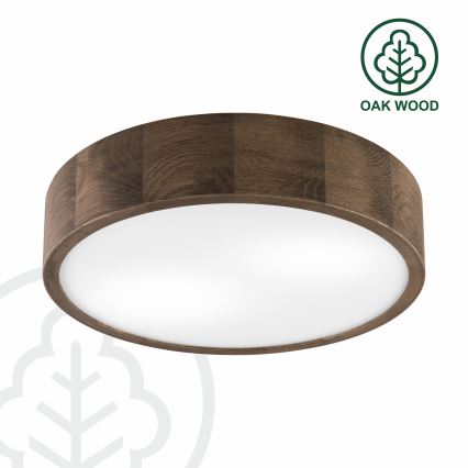 Brilagi - LED Plafondlamp CARVALHO 2xE27/60W/230V eiken diameter 37 cm