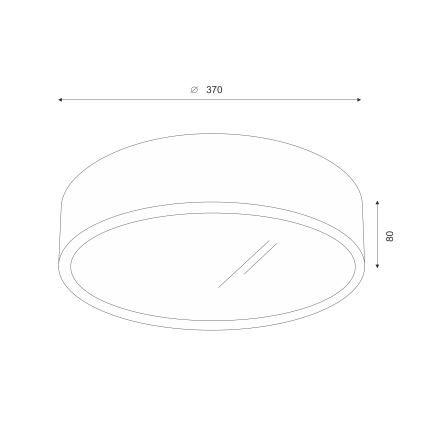 Brilagi - LED Plafondlamp CARVALHO 2xE27/60W/230V eiken diameter 37 cm