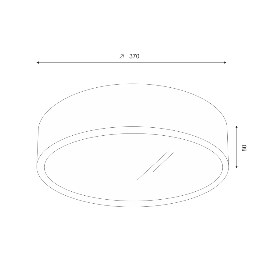 Brilagi - LED Plafondlamp CARVALHO 2xE27/60W/230V eiken diameter 37 cm