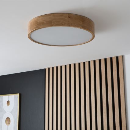 Brilagi - LED Plafondlamp CARVALHO 3xE27/60W/230V eiken diameter 47,5 cm