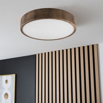 Brilagi - LED Plafondlamp CARVALHO 3xE27/60W/230V eiken diameter 47 cm
