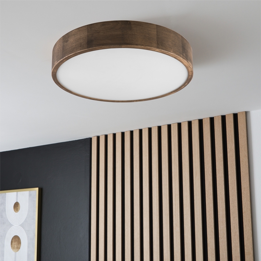 Brilagi - LED Plafondlamp CARVALHO 3xE27/60W/230V eiken diameter 47 cm