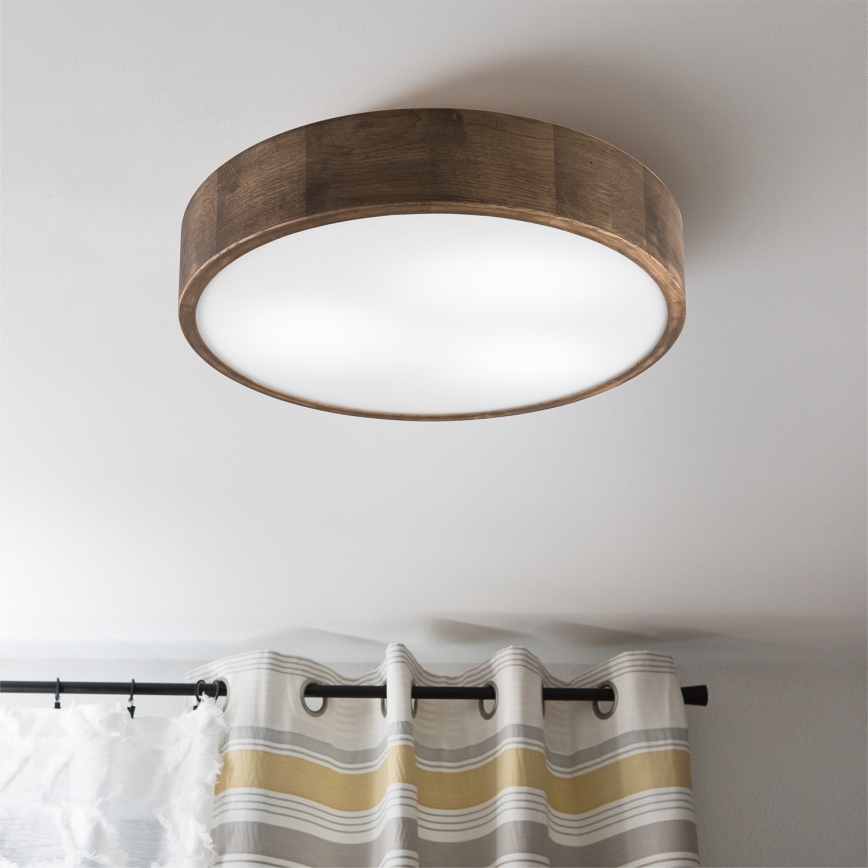 Brilagi - LED Plafondlamp CARVALHO 3xE27/60W/230V eiken diameter 47 cm