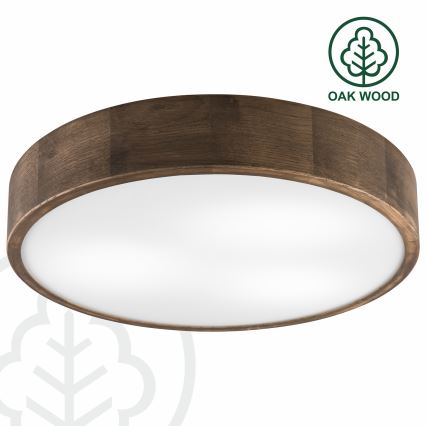 Brilagi - LED Plafondlamp CARVALHO 3xE27/60W/230V eiken diameter 47 cm