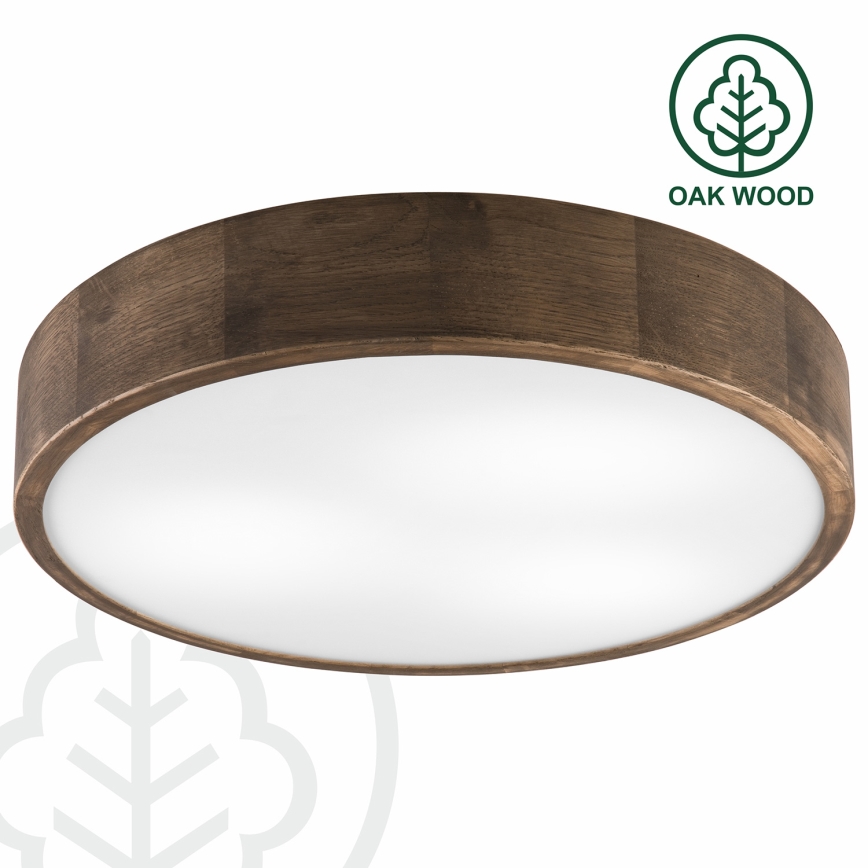 Brilagi - LED Plafondlamp CARVALHO 3xE27/60W/230V eiken diameter 47 cm