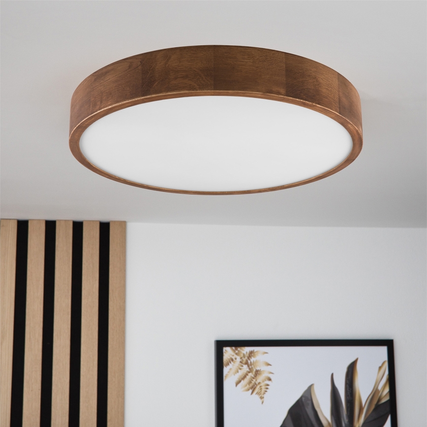 Brilagi - LED Plafondlamp CARVALHO 3xE27/60W/230V eiken kers diameter 47 cm