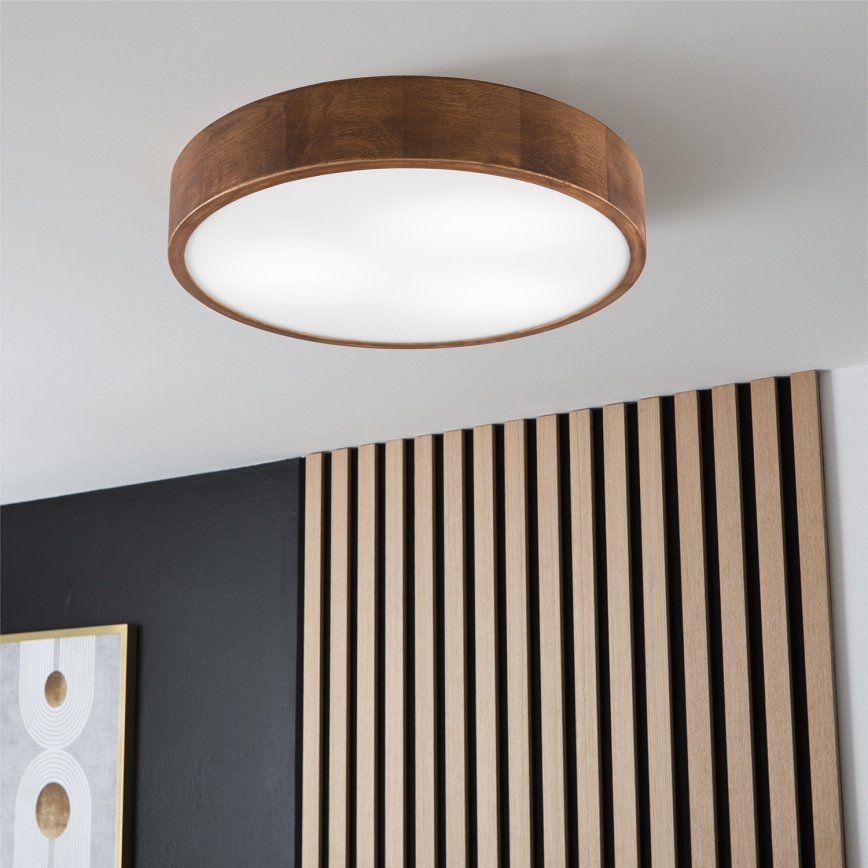Brilagi - LED Plafondlamp CARVALHO 3xE27/60W/230V eiken kers diameter 47 cm