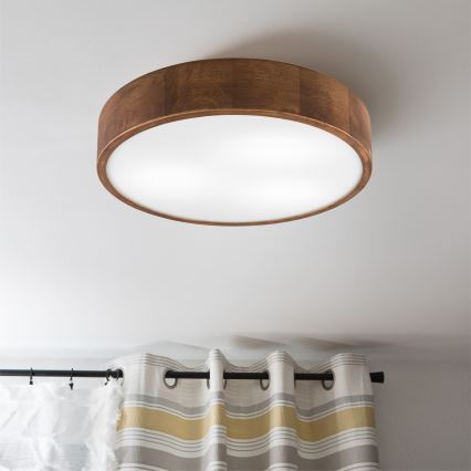 Brilagi - LED Plafondlamp CARVALHO 3xE27/60W/230V eiken kers diameter 47 cm
