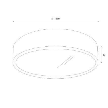 Brilagi - LED Plafondlamp CARVALHO 3xE27/60W/230V eiken kers diameter 47 cm