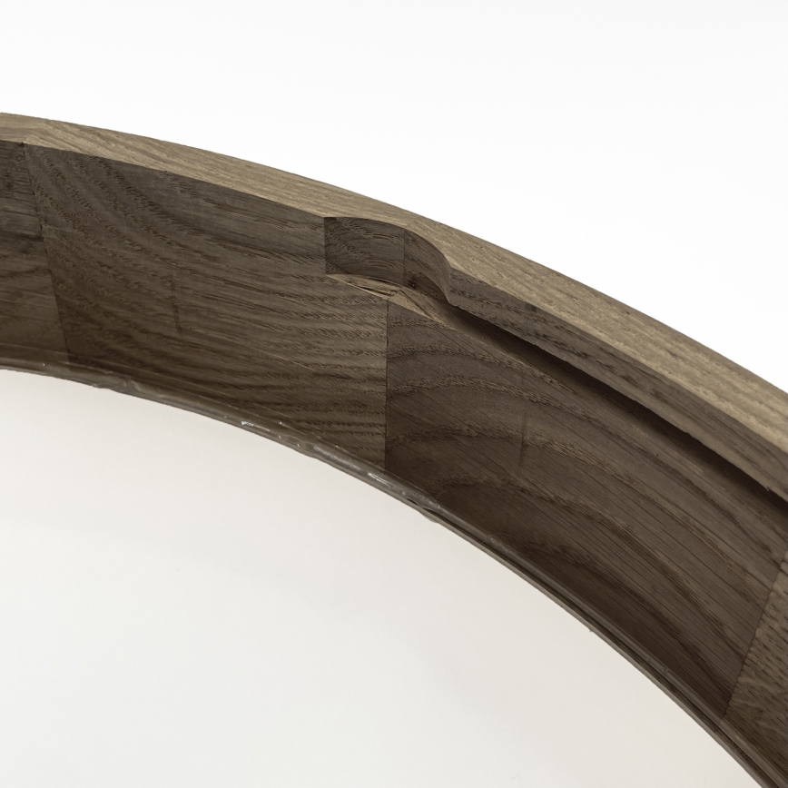 Brilagi - LED plafondlamp CARVALHO 4xE27/60W/230V eiken-walnoot diam. 57,5 cm