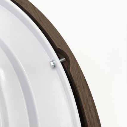 Brilagi - LED plafondlamp CARVALHO 4xE27/60W/230V eiken-walnoot diam. 57,5 cm