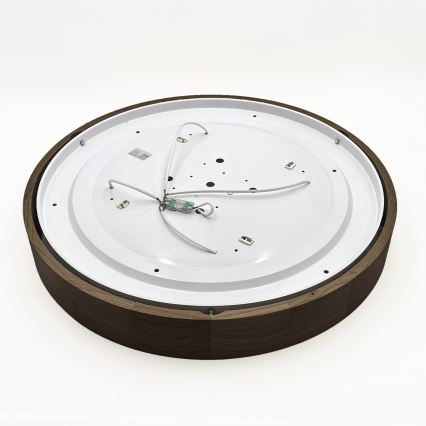 Brilagi - LED plafondlamp CARVALHO 4xE27/60W/230V eiken-walnoot diam. 57,5 cm